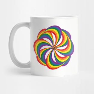 Rainbow Pride Swirl Mug